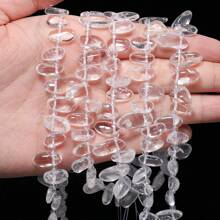 1 Strand 10-14mm Irregular Natural Gravel Chips Stone Beads, Crystal Jade Stone For Earrings Bracelet Necklace Beading Diy Charm Jewelry Accessories 7.5inch - Irregular Stone Beads - View 17