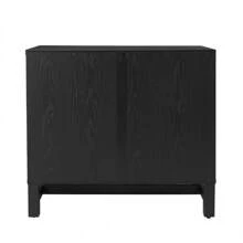 Better Homes & Gardens Juliet Arc Door Kitchen Console, Black Finish - màu đen - Xem 3