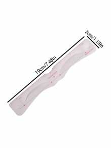 12 pezzi Cartella di sagome per sopracciglia in silicone, 12 stili di sagoma per delineare le sopracciglia, set di sagome per trucco da donna, strumento per valorizzare le sopracciglia - Bianco - Visualizzare 4