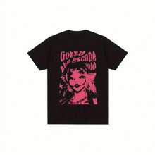 T-Shirt Men Woman Harajuku Vintage T Shirt Cotton Casual Short Sleeve Oversized T-Shirts Singer Melanie Martinez Portals Graphic 220g - 黑色 - 查看 1