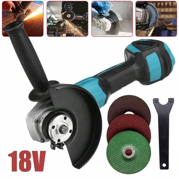 800W 125mm Winkelschleifer Trennschleifer Drehzahlregelung 18V Für Makita Akku Winkelschleifer 11000 rpm Winkelschleifer Trennschleifer Vielseitiges Schneiden, Schleifen, Schruppen und Polieren von Holz, Metall und anderen Materialien