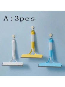 Multifunctional Household Glass Cleaning Brush With Double Sided, Scraper, Sponge, Floor Scrubber & Spray Bottle, All-In-One Cleaning Tool