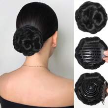 Syntetyczny klips do włosów Chignon Extension Clip In Hair Women Hairpiece Curly Hair Bun Fashion Hair Bag Hair Extension Hair Bands