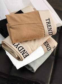 3pcs Men's Underwear Set, Casual Boxer Briefs & Shorts, Breathable Stretchy Boxer Briefs & Sports Shorts, 3-Pack Soft Elastic Comfortable Men's Boxer Briefs, Perfect For Casual Style