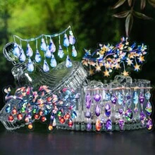 1PC, Romantisch licht boekhoudmateriaal Decoratieve stickers, Retro stijl, PET waterdicht materiaal, Met achterkant lijm, Scheur en plak, Schelp licht ambacht, Geschikt voor het decoreren van kalenders, plakboeken, plaquettes, enz., DIY collage beschikbaar, 6 patronen per stijl, 6 stijlen om uit te kiezen
