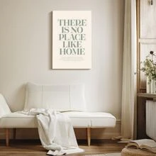 1pc Framed Canvas Poster, No Place Like Home Wall Art Canvas Paintings, Ideal Gift For Bedroom Living Room Corridor, Wall Art, Room Decoration