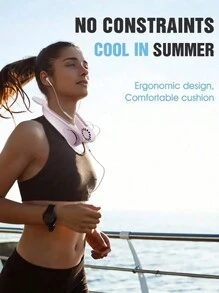 Mini ventilateur de cou, ventilateur à licol en forme d'animal de compagnie mignon, 3e génération de petit ventilateur USB rechargeable avec sortie vortex, 3 vitesses réglables, ventilateur portable pour la maison/le bureau/l'extérieur, cadeau pour les amies/les enfants ; décoration de corne polyvalente DIY