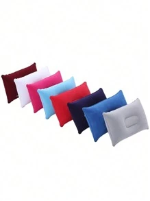 Portable Inflatable Velour Pillow, Travel Pillows,Comfortable Inflatable Pillow, Ultralight A4 Size Inflatable Travel Pillow, Small Squared Flocked Fabric Air Pillow For Office, Traveling, Holiday Trip, Hiking, Camping,Napping,Neck Lumbar Support, Multiple Colors Available Eye Mask Sleep Mask Eye Cover Blindfold Travel Foot Rest Footrest Foot Hammock Leg Rest For Sleep For Travel For College Dorm Blockout Light Upgrade Your Sleep Quality Perfect For Stress Relief Rejuvenate Tired Eyes - Multicolor - View 5