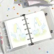 20pcs 23℃ Daily Neutral Memo Note Pages, A5 Notebook Inserts, 74x105mm