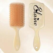 LICVIC 1 chiếc lược chải tóc có túi khí, họa tiết vân đá cẩm thạch, lược gỡ rối tùy chỉnh, lược có túi khí tùy chỉnh, đầu lược massage tóc, quà tặng lược chải tóc khắc tên cá nhân, quà tặng cặp đôi cá nhân hóa, quà tặng tùy chỉnh cho nữ, 22x7cm, 3 màu: Hồng/Xám/Vàng, 3 kiểu chữ, phù hợp cho nữ, tạo không gian ấm áp, làm mới nhà cửa mùa thu, tạo sự hài hòa cho gia đình, dụng cụ du lịch tiện dụng. - phong cách A - Xem 11