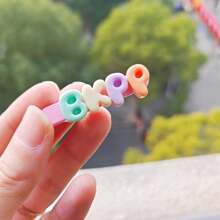 1pc Colorful Mini Alphabet Name Custom Hair Clip, Personalized DIY Cute Gift