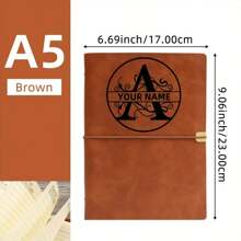 [Personalized Stationery] Custom Engraved A5 Binder Notebook - Refillable Diary With Faux Leather Cover, Personalized Name & Date, Multi-Color Options, Ideal For Gifting To Friends, Teachers, Colleagues For Graduation Or Special Occasions, Notebooks And Journals,School Supplies,Back To School