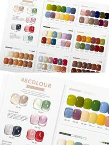 48/88/160 Colors Nail Art Display Board Acrylic Nail Stand With False Tips UV Gel Polish Glue Nail Color Showing Shelf, Multi-Functional For Nail Art Display, Photography, Nail Tools Background