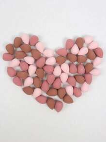 4/12 件迷你化妆海绵粉扑，便携式柔软化妆搅拌器，可水膨胀干湿化妆工具，柔软易用，适合遮瑕、修容、补妆，非常适合圣诞礼物