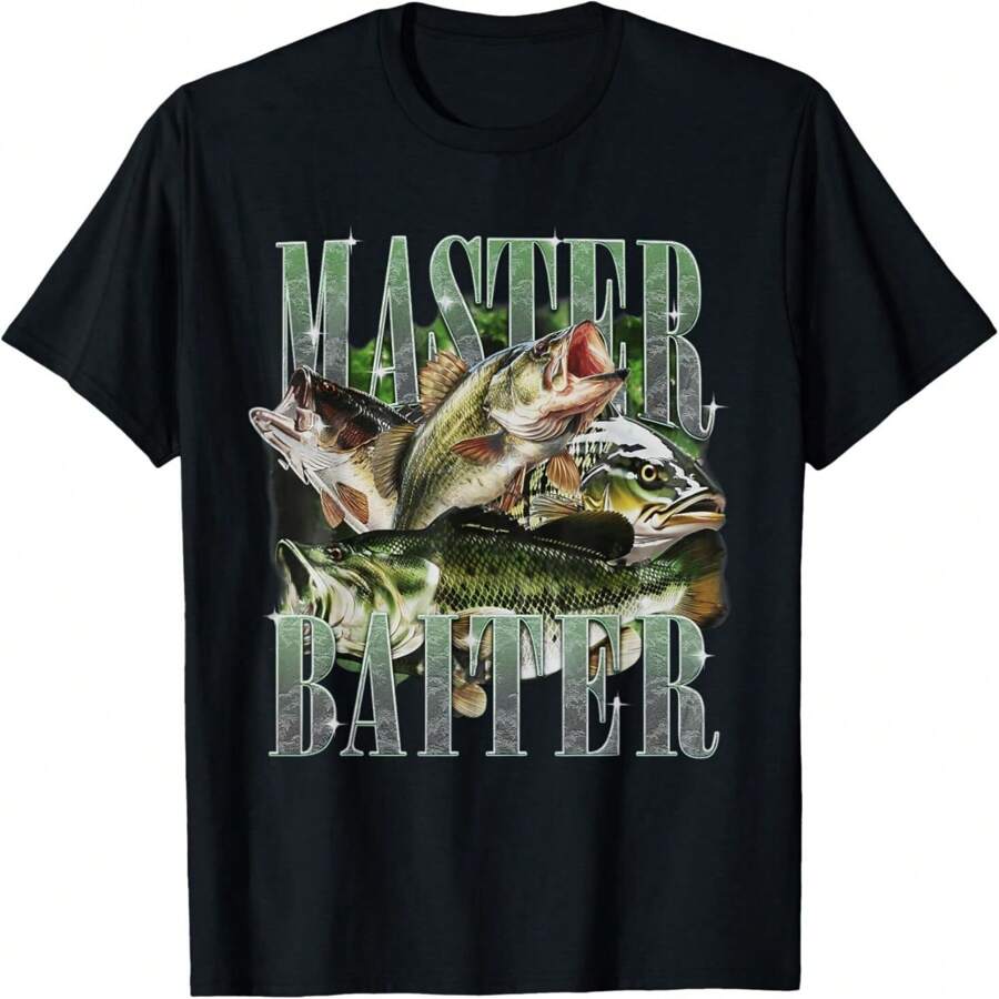 Retro Sunset Fishing Master Baiter Fish Funny Fisherman Women's T-Shirt - màu đen - Xem 1