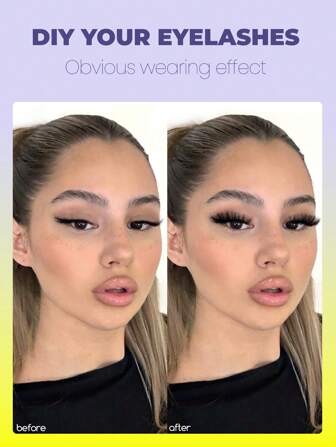 GROINNEYA 54/192/216/240 件簇状睫毛 DIY 睫毛延长 C 卷长单根睫毛混合托盘仿貂皮睫毛簇延长睫毛簇、睫毛簇、单根睫毛、睫毛、假睫毛