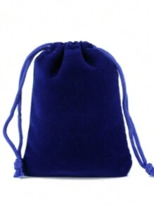 珠宝绒布袋珠宝袋袋子多种款式绒布袋袋子零钱袋，绒布袋珠宝抽绳抽绳袋耳机绒布收纳袋，黑色绒布抽绳袋珠宝首饰袋耳机收纳小布袋抽绳绒布袋 - 彩色 - 查看 9