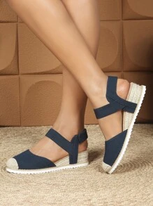 Women's Platform Wedge Heel Casual Fashion Closed Toe Sandals