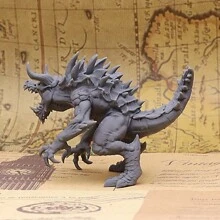 Unleash The Epic Monster Tarrasque - High-Definition 3D Printed Fantasy Miniature - Immersive Tabletop Gaming Experience For Role Playing And Board Game Adventures