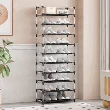 简易鞋架，适用于家庭/公寓入口的多层鞋柜，防尘长鞋收纳架，畅销品 - 彩色 - 查看 7