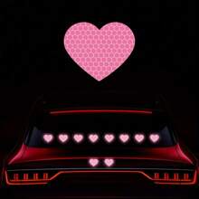 10 miếng dán phản quang hình trái tim dễ nhìn cho xe hơi khi lái xe ban đêm, thích hợp cho cản xe, xe máy, mũ bảo hiểm - Một cỡ - Xem 12