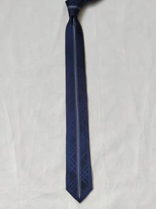 Men's Slim 3D Glitter Ties (6cm) - Màu xanh hải quân - Xem 2