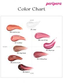 Peripera K-Beauty Ink Glasting 唇彩，纯素，含植物萃取油，水润色调，镜面水润唇彩，玻璃唇彩，丰唇，自然保湿，轻盈保湿，亮泽，持久，舒适，不粘腻，适合面膜，无白膜，K-Beauty，韩国彩妆 - #03 Chilling Rosy - 查看 8