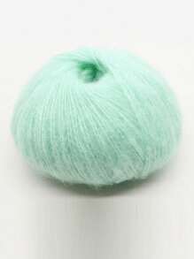 1/5 pezzi Filato di mohair da 330 m, colore dopamina, composizione: 15% lana, 15% mohair, 40% acrilico, 30% nylon, morbido filato per uncinetto e maglia di maglioni, sciarpe, scialli, cardigan, pon pon, 50 g