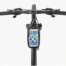 Bolsa para teléfono de bicicleta Bolsa para teléfono de bicicleta con pantalla táctil impermeable de gran capacidad Bolsa para teléfono para bicicleta Bolsa para bicicleta para iPhone 12/12 Pro/11/11 Pro/11 Pro Max/XS MAX/XS/XR/X/8/8 Plus, etc.