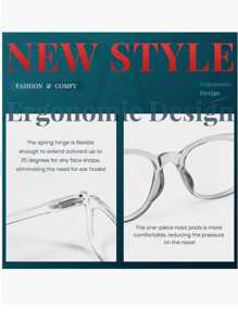 5pcs Multi-Color Middle-Aged & Elderly Men/Women +1.0X To +4.0X Daily Reading Glasses, Springed Hinges, Auto-Focus Reading Glasses