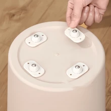 8/12pcs Multi-Function Storage Box, Adhesive Omnidirectional Caster Wheels, Suitable For 360° Rotation