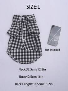 A Pet Non Stretchy, Lightweight, Breathable And Comfortable Home Sleepwear Suitable For Small Dog Breeds Such As Teddy Bears To Wear All Year Round (The Product Is Slightly Smaller, It Is Recommended To Purchase 1-2 Sizes Larger, Please Choose Carefully For Other Dog Breeds) - Black - View 30