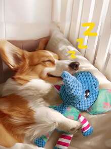 Durable Squeaky Elephant,Fox Plush Dog Toys - Bite-Resistant, Teeth Cleaning Design For All Breeds Suitable Holiday Gifts For Small And Medium-Sized Dogs Sound Toy - Multicolor - View 4