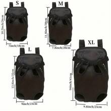 Pet Carrier Backpack, Hands-Free Adjustable Dog Front Carrier Legs Out & Easy-Fit Dog Backpack Carrier For Hiking Camping Traveling Cycling For Small Dogs And Rabbits Hands-Free Pet Carrier Backpack For Dogs And Cats - Comfortable Adjustable