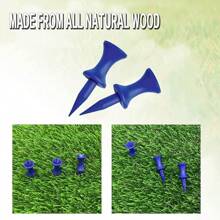 Golf Tees Unbreakable Step Down Plastic Mixed Or Same Height Value 50 Pack, 2 3/4, 2 1/4, 2, 1 3/4, 1 1/2 Inch Length Long Short Tee Blue Yellow Pink Orange Color For Practice Men Women - All 1 1/2'' in Blue - View 5