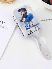 1pcAir Cushion Comb Air Bag Comb For Girls Comb Long Hair Anti-Knot Wind Anti-Static Hair Comb Text Customized Picture