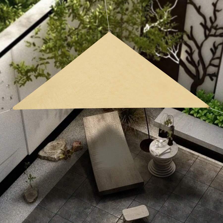 kangten 6.56ft Maize-Yellow Sun Shade Sail Triangular Sun Shade Sail Garden Patio Outdoor - Maize-yellow - View 1