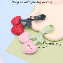 1 pieza Llavero con cereza personalizada, regalo para su ser querido, pareja, amigo, familia, vacaciones, aniversario, accesorios lindos para bolsa y equipaje