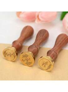 1 Stück personalisierter Wachssiegel-Stempel - Siegelwachsstempel mit Griff, personalisierter Wachssiegel-Stempel für Basteln, Umschläge, Geschenkverpackung, Abschlussgeschenke und Hochzeitseinladungen, ornamental, multifunktional, wiederverwendbar, bunt, vintage, süß, cartoon, modern, Kawaii, personalisiert, einzigartig, maßgeschneidert, personalisierte Aufkleber, ideale Geschenke für ihn, ideale Geschenke für sie, Freund, Freundin, Familie, Freunde, Kinder, Mitarbeiter, Studenten, Kunden, für Geschäft/Arbeit/Büro, für die Schule