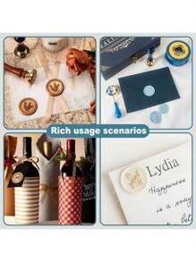 1 Stück personalisierter Wachssiegel-Stempel - Siegelwachsstempel mit Griff, personalisierter Wachssiegel-Stempel für Basteln, Umschläge, Geschenkverpackung, Abschlussgeschenke und Hochzeitseinladungen, ornamental, multifunktional, wiederverwendbar, bunt, vintage, süß, cartoon, modern, Kawaii, personalisiert, einzigartig, maßgeschneidert, personalisierte Aufkleber, ideale Geschenke für ihn, ideale Geschenke für sie, Freund, Freundin, Familie, Freunde, Kinder, Mitarbeiter, Studenten, Kunden, für Geschäft/Arbeit/Büro, für die Schule