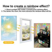 SHAWULA 25 PIEZAS Pegatinas opacas para ventanas con diseño de cielo estrellado para evitar colisiones de pájaros, pegatinas de vinilo prismatizado arcoíris, no adhesivas para decoración de ventanas