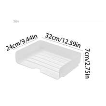 1/2/3 Layer Stackable Desk Storage Box, A4 File Rack, Multi-Layer Storage Rack, File Rack, Non-Waterproof Plastic Material