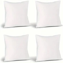 4pcs White Pillow Insert Suitable For Bed Sofa Office Car Seat Multi-Functional Pillow Core - White - View 3