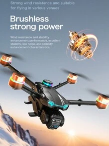 Black E99 High Definition Dual Camera Aerial Drone: The Ideal Outdoor Photography Companion To Capture The Good Life. It Folds Easily. (Includes A Storage Bag, Spare Blade, USB Cable And Screwdriver.) This Quadcopter Toy Is Suitable For Both Indoor And Outdoor Play, Making It An Excellent Choice For Birthday Gifts, As Well As Christmas Or Halloween Gifts.