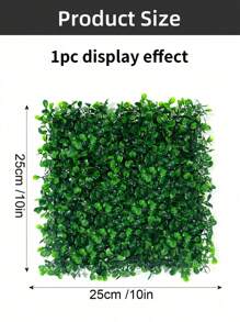 20 panneaux muraux en plastique artificiel de chêne, écran de confidentialité résistant aux UV, tapis d'herbe artificielle pour mur végétal (25x25cm/10x10in), pour décoration de Noël, papiers peints, maison, jardin, cour, fête (avec fermetures à glissière)