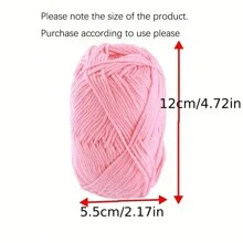 Set de 10 ovillos de hilo de 4 cabos, suave y amigable con la piel, para ganchillo manual DIY de bolsos, accesorios, mantas, chales, sombreros, flores, etc. (Longitud aproximada 1120m/1224.8yds, Peso aproximado 400g/14.1oz)