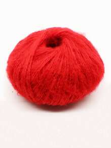 1/5 pezzi Filato di mohair da 330 m, colore dopamina, composizione: 15% lana, 15% mohair, 40% acrilico, 30% nylon, morbido filato per uncinetto e maglia di maglioni, sciarpe, scialli, cardigan, pon pon, 50 g