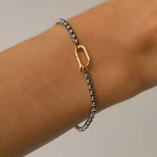 1 件光滑带扣 O 形链手链，刺结手链，风格独特，简约精致，适合作为女性的节日礼物。 - 彩色 - 查看 4