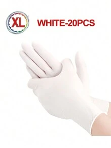 White Disposable Nitrile Gloves, Household Cleaning Gloves For Kitchen, Bathroom, Cleaning, Food Handling, Tattooing, Beauty, Hair Dyeing, Pets, Salons, Cleaning Supplies, Household Tools - White - View 26