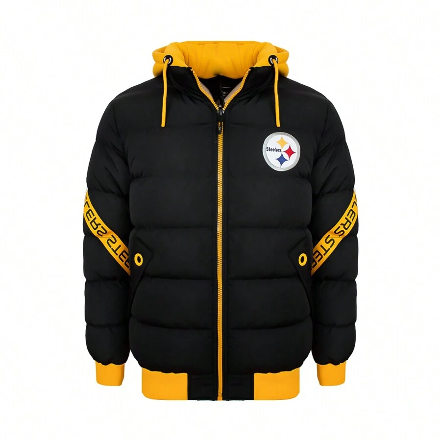 CHAMARRA NFL PITTSBURGH STEELERS PARA CABALLERO 100% ORIGINAL - Negro - Ver 1